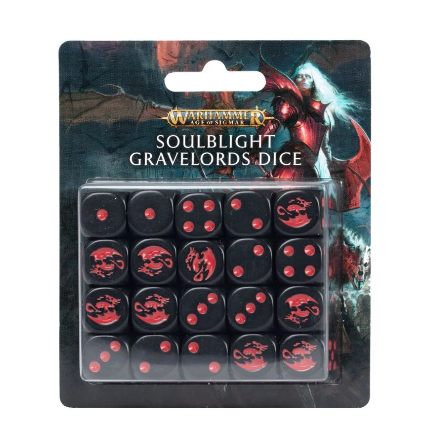 91-99GW Набор кубиков Бездушные Повелители Могил (Soulblight Gravelords Dice Set)