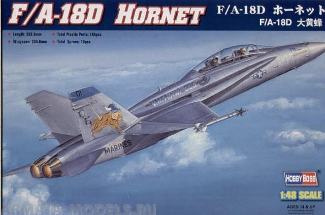80322 Самолет F-18D HORNET Hobby Boss