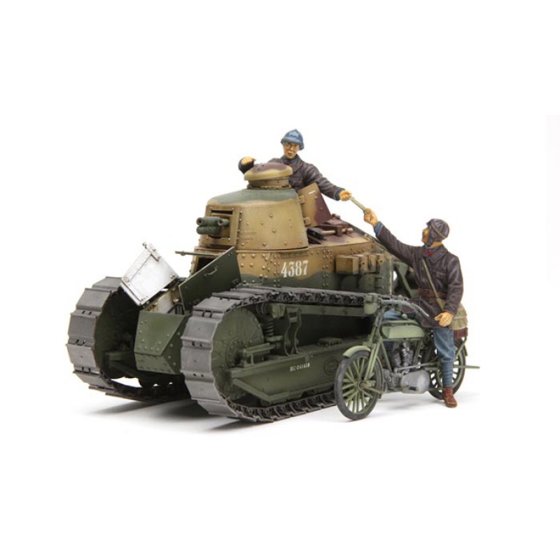 HS-005   FRENCH FT-17 LIGHT TANK CREW & ORDERLY 1/35 Meng