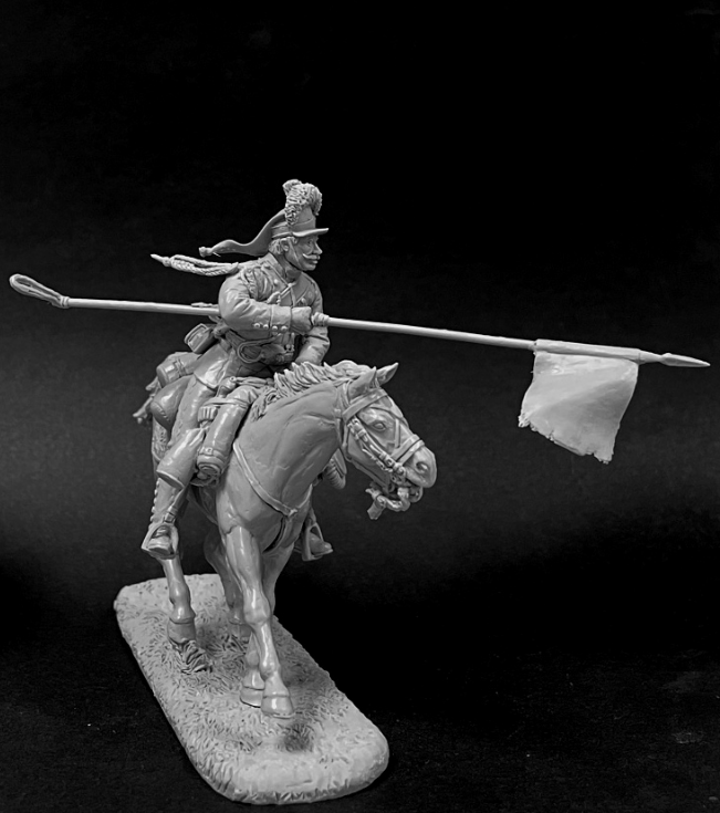 CHM-54240. Квартермистр Смоленского драгунского полка, Россия 1790-96 гг. 54 мм. Материал - смола. Chronos Miniatures