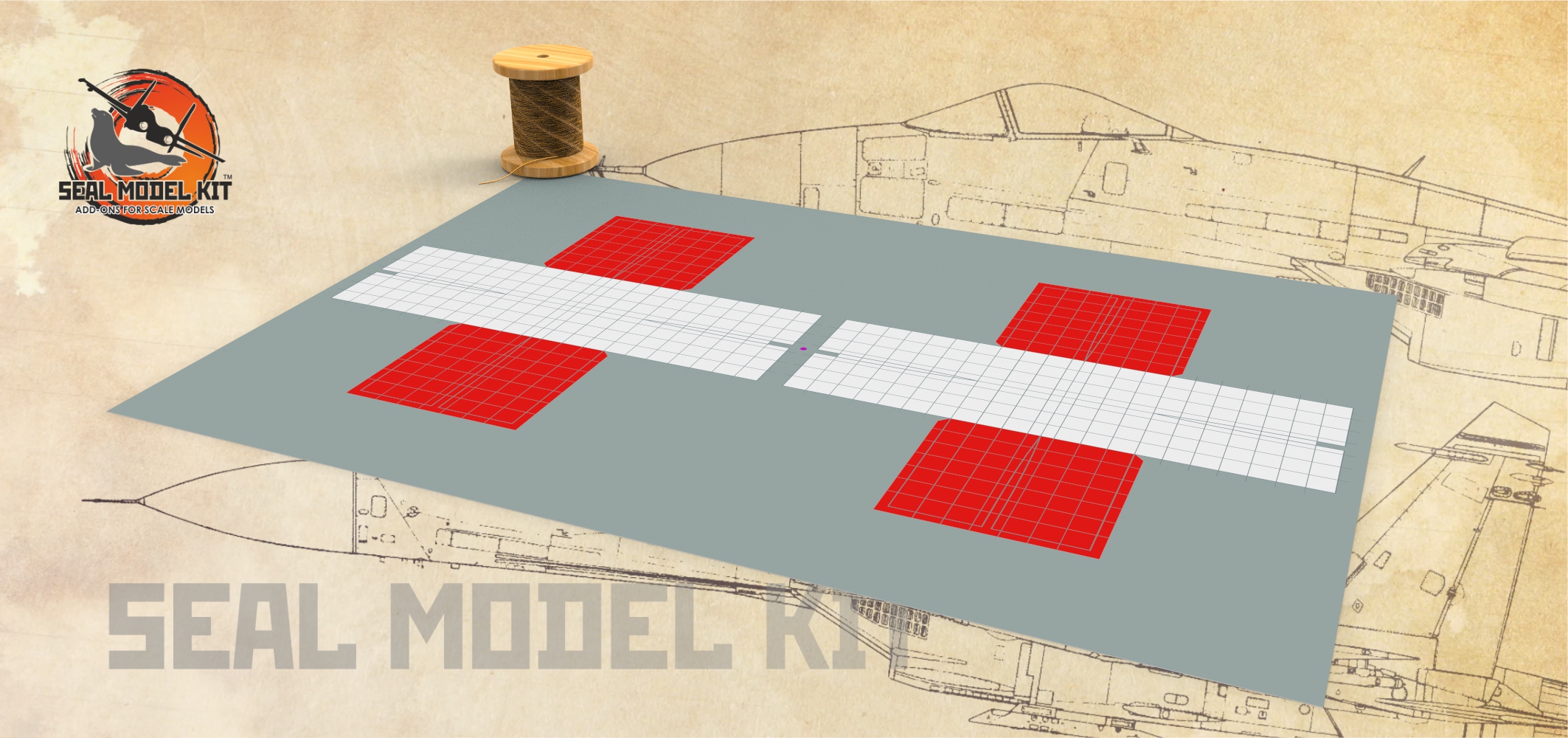 smk48028 Тормозные парашюты на Су-27, 1/48