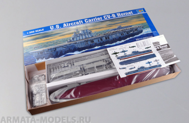 05601P U.S Aircraft Carrier USS Hornet CV-8 (1942) Trumpeter