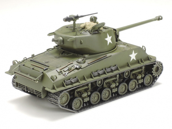 32595 Американский танк US MEDIUM TANK M4A3E8 SHERMAN Easy Eight, с фигурой командира. 1/48 Tamiya