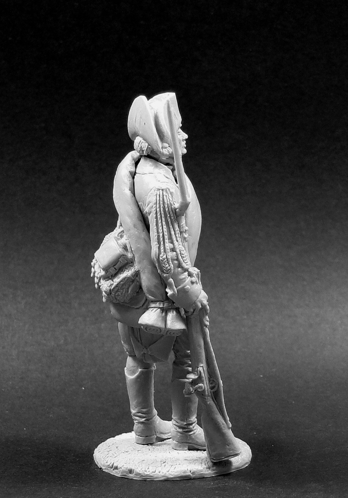 CHM-54228(М). Рядовой егерских полков, Россия 1799 г. (2 варианта голов, 2 варианта рук). 54 мм. Материал - белый металл. Chronos Miniatures