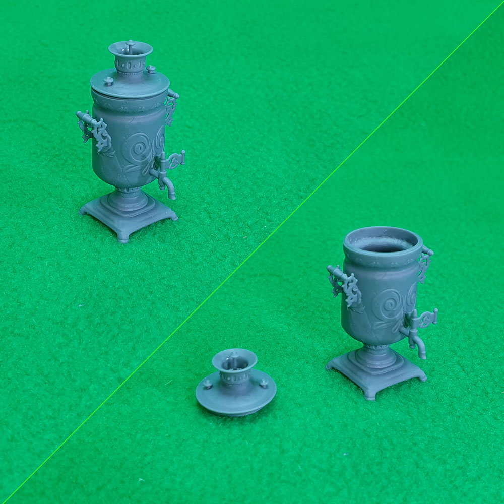 6041 самовар "бочка" масштаб 1:12 СВ Модель