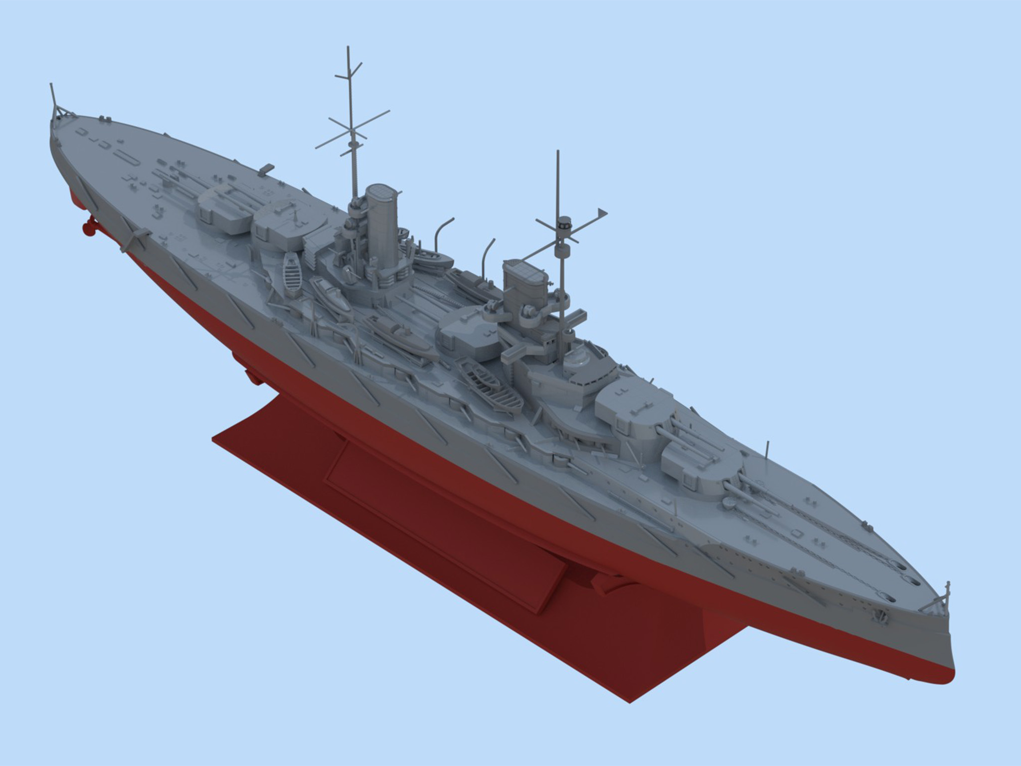 S.002 Гроссер Курфюрст германский линейный корабль І Мировой войны ICM