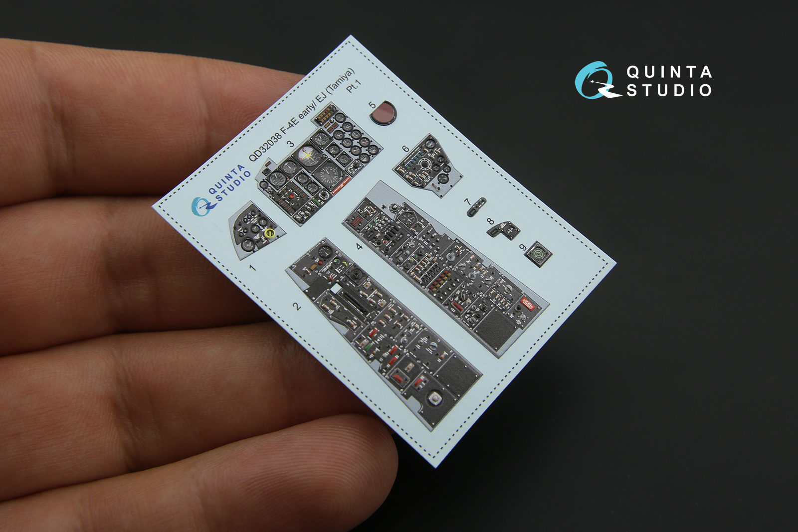 QD32038 3D Декаль интерьера кабины F-4E early/F-4EJ (для модели Tamiya)