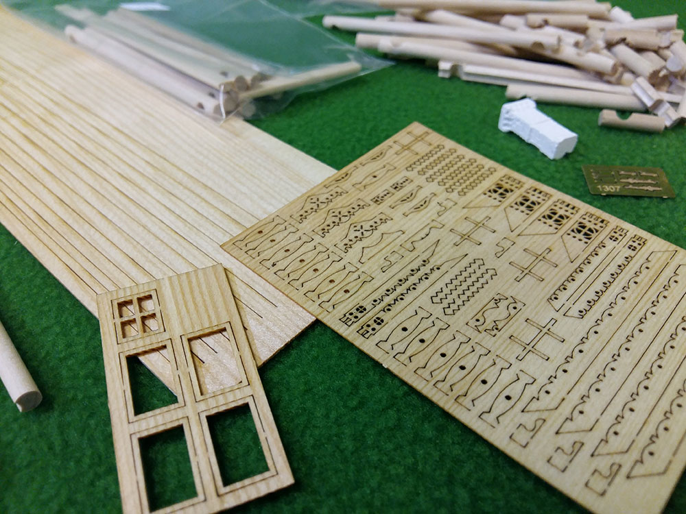 1307 сборная деревянная модель Сторожевой домик СВ Модель