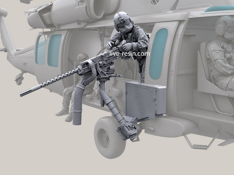 LRM35027 Экипаж Американского вертолета HH-60G Pave Hawk - Бортовой стрелок 2  в экипировке  AIR WARRIOR SYSTEM (PSGC), и шлеме HGU56/P