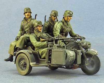 T35138 Германский мотоциклист с пулеметом МГ-34/42 (Зима 1941-44) Tank