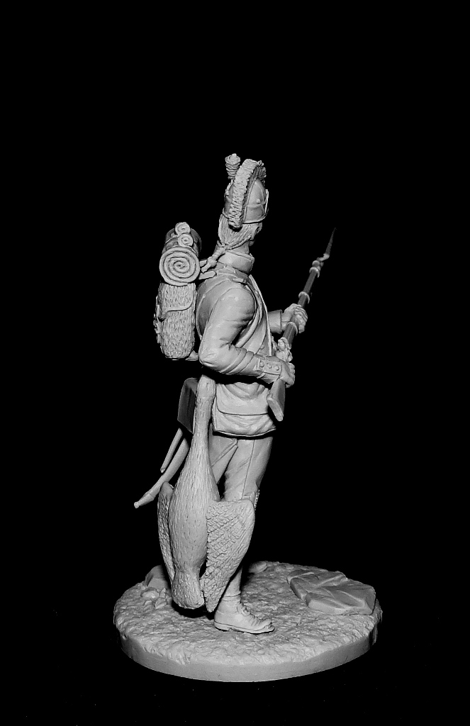 CHM-54129. Фузилер линейных пехотных полубригад, Франция 1793-1800 гг. 54 мм. Материал - смола. Chronos Miniatures