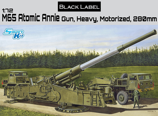7484Д Сборная модель M65 Atomic Annie Gun, Heavy Motorized 280mm Dragon