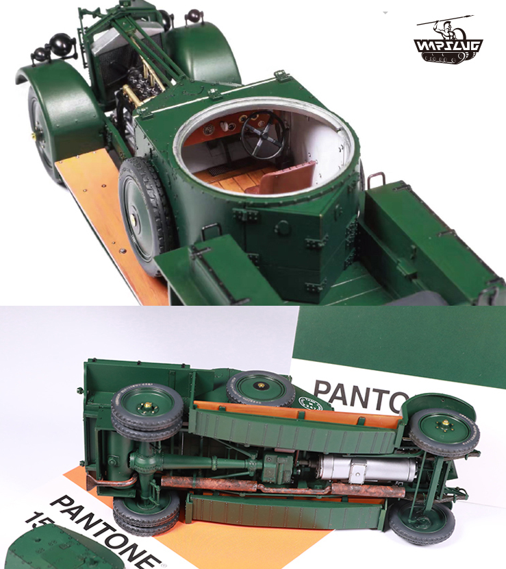 WARSLUG1901 Британский бронеавтомобиль с полным интерьером The British Armored Car with full interior  The British Armored Car with full interior WARSLUG