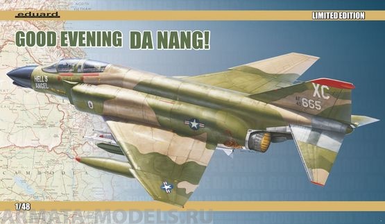 1193 Самолет F-4C Good Evening Da Nan (модель,конв. набор смола, фототравление, декаль) (Eduard)1/48 EDUARD