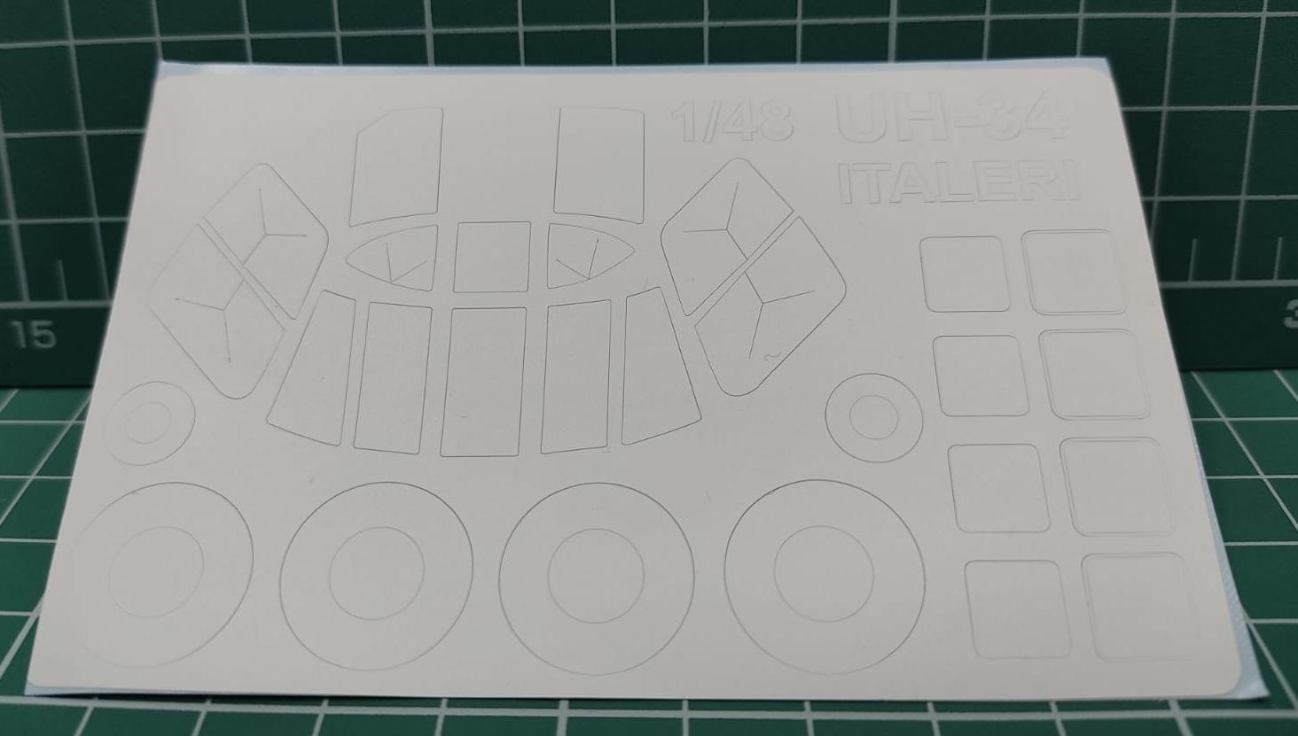 48234KV Окрасочная маска H-34A Pirate, H-34G.lll, UH-34J, UH-34D (ITALERI #2776, #2712) + маски на диски и колеса