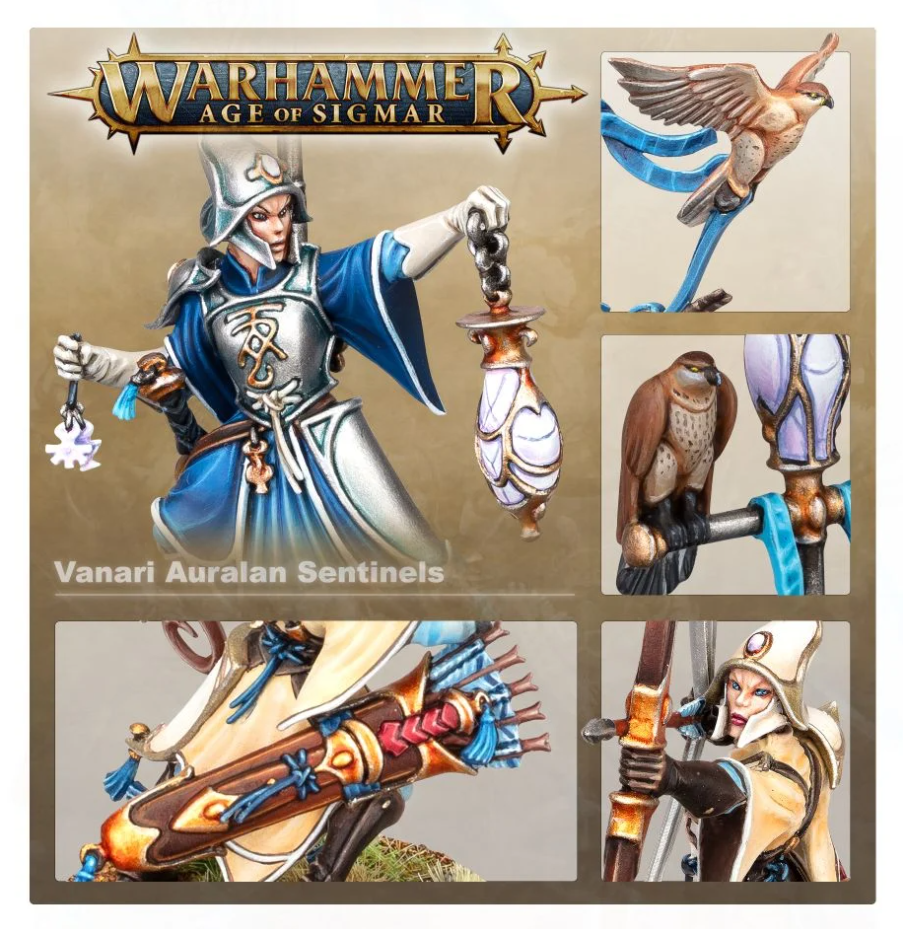 87-58GW Набор Люминеты, Повелители Владений. Аураланские Стражи (Lumineth Realm-lords: Vanari Auralan Sentinels)