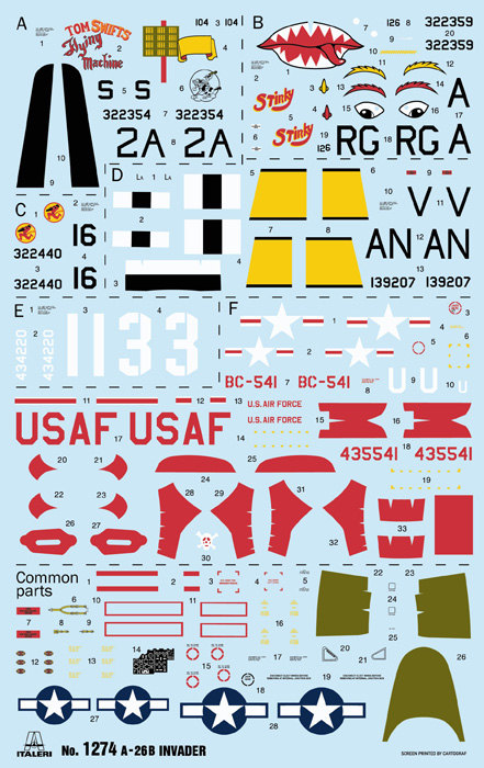 1274ИТ Самолет A-26 A/B Invader Italeri