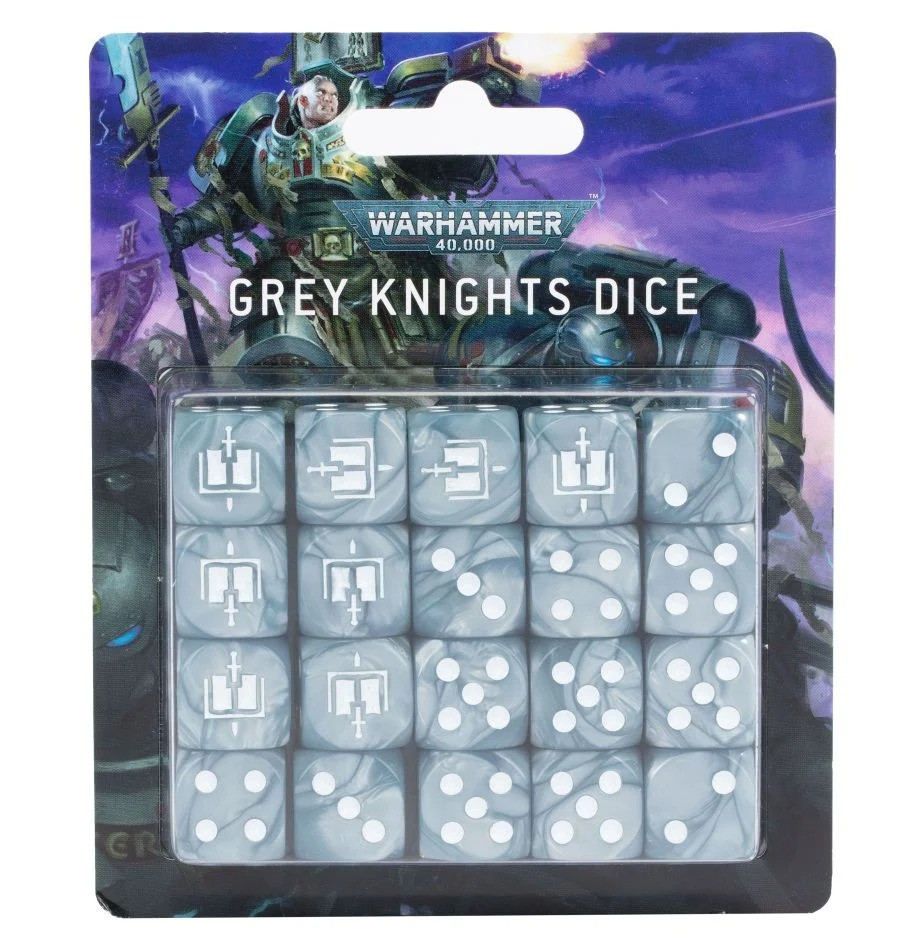 57-15GW Набор кубиков Серые Рыцари (Grey Knights Dice Set)