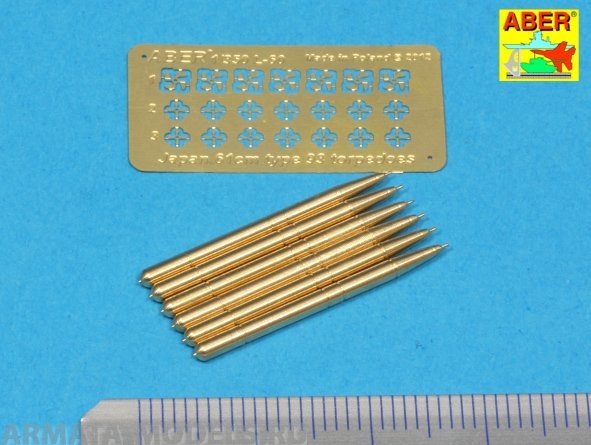 ABR-1:350-L-60  Дополнения для  Set of 6 Japan torpedoes 61cm Type 93 для  1/350