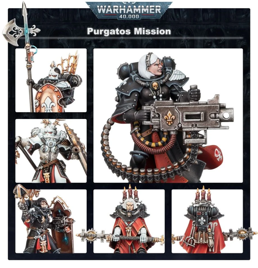 52-43GW Набор Адепта Сороритас. Миссия Пургатос (Adeptus Sororitas Purgatos Mission)