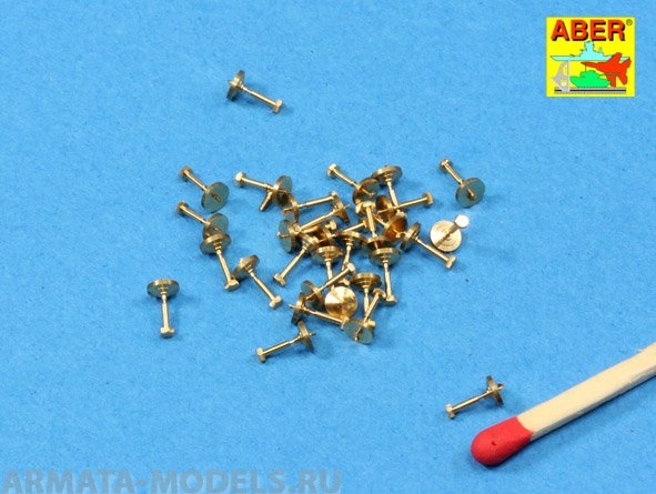 ABR-16-104  Дополнения для  Turned imitation of Hexagonal bolts 1,19 mm x 30 pcs. универсальный набор 1/16