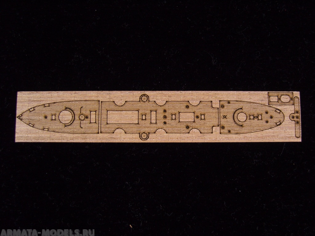 AW20068 Деревянная палуба для Imperial Chinese Navy Ching Yuen