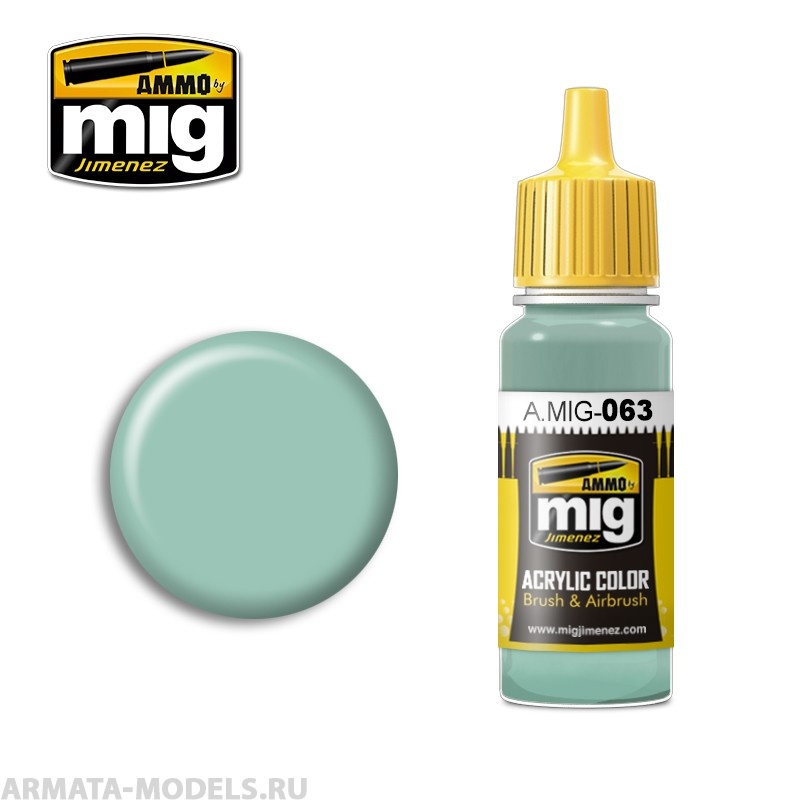 AMIG0063 Ammo Mig Акриловая краска RLM 76 PALE GREY 17 мл