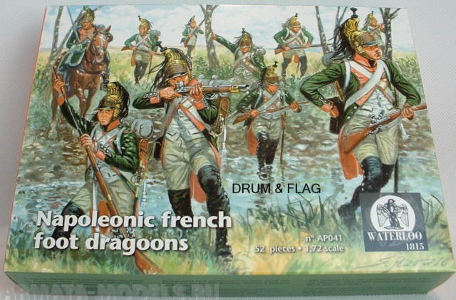 AP041 Napoleonic French Foot Dragoons WATERLOO