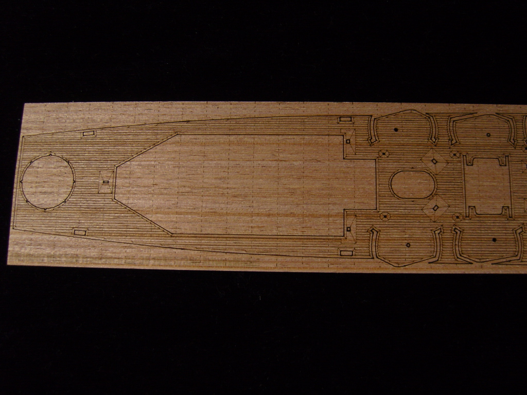 AW10067 Деревянная палуба для USS San Francisco CA-38 1942