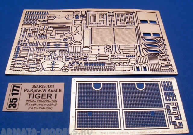 ABR-35-177  Дополнения для  Sd.Kfz.181 Pzkpfw.VI Ausf.E Tiger I- Initial production для Dragon 1/35