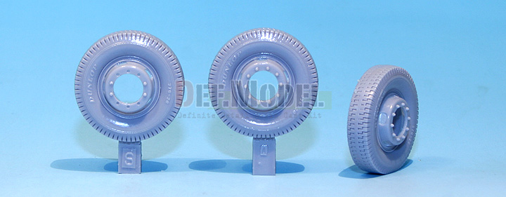 DW30020 WW2 Allies L4500 R Maultier Wheel-(DUNLxP) set (for Zvezda 1/35) DEF Model