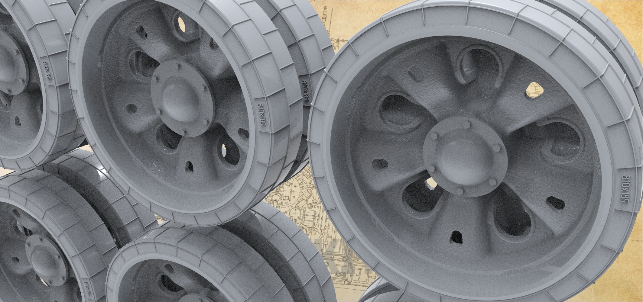 smk35014 Высокодетализированные катки для танка Т-62  без износа (Не для свободной продажи)