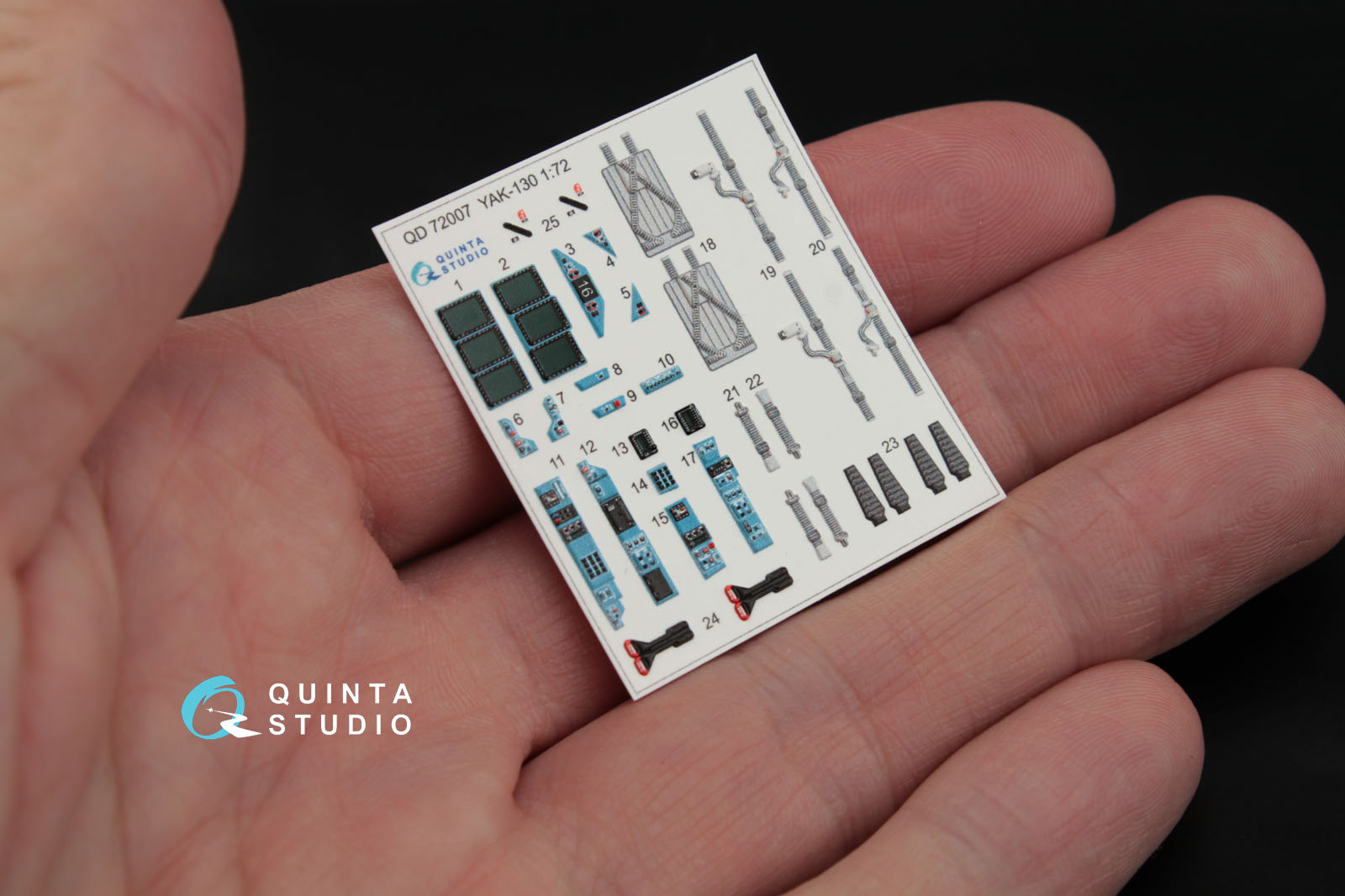 QD72007 1:72 3D Декаль интерьера кабины  Як-130 (для модели Звезда)