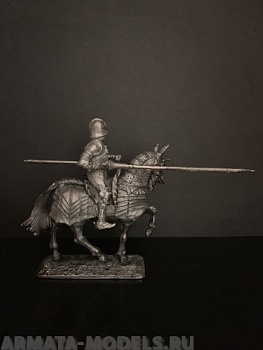 4090ТБ ВИМ, бургундский конный рыцарь с копьем, 54 мм
