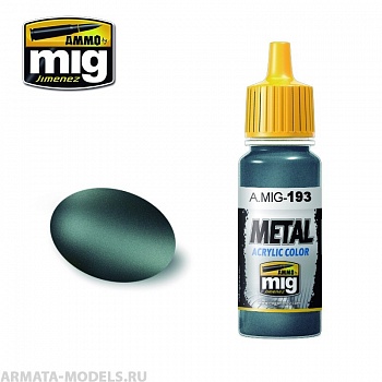 AMIG0193 Ammo Mig Акриловая краска BLUISH TITANIUM 17 мл