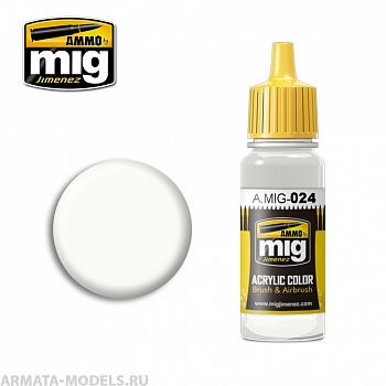 AMIG0024 Ammo Mig Акриловая краска WASHABEL WHITE CAMO 17 мл
