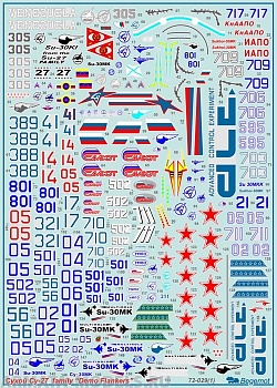 72029 Декаль Су-27 Демо-версии