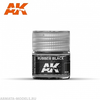 RC022 Краска Real Colors Rubber Black 10ml
