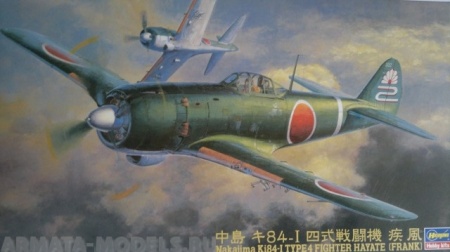 09067 Самолет Nakajima Ki-84-1 Type Fighter Hayate (Frank) Hasegawa