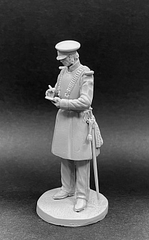 CHM-54331. Обер-офицер Лейб-Гвардии саперного батальона в кирасе для саперных работ, Россия 1815-16 гг. Материал - смола.