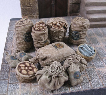 35148RIS Potato/Vegetable Sacks - 12pcs. Stunningly realisticks sacks, Incl. decals