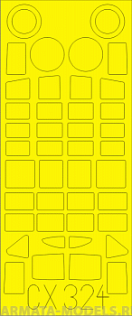 CX324ED  Окрасочная маска SB2C-4 for Cyber Hobby kit 1/72