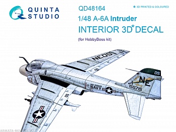 QD48164 3D Декаль интерьера кабины A-6A Intruder (для модели HobbyBoss)