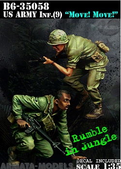 B6-35058 US Army Infantry (9) Move! Move!