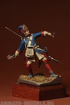 75-002SOGA Grenadier of the Swedish infantry. Great Northern War 1700-1721
