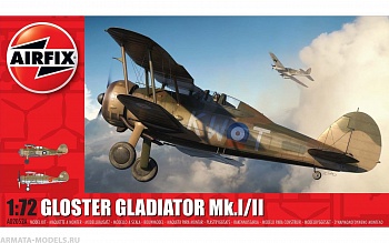 A02052A Сборная модель Самолета Gloster Gladiator Mk.I/Mk.II
