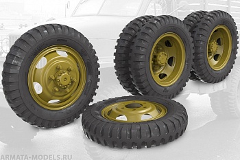 35059FURY Sagged wheel set for US 2,5t Truck (non directional, Firestone)