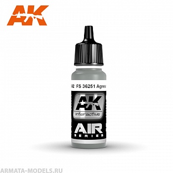 AK2142 Акриловая краска FS 36251 Agressor Grey 17ml