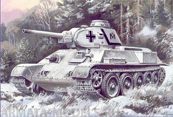 Soviet Captured T-34/76 Tank with resin parts