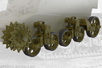 35013FURY Ходовая часть, поздний тип, для  US light tank M3A1 (late)/M3A3 suspension set
